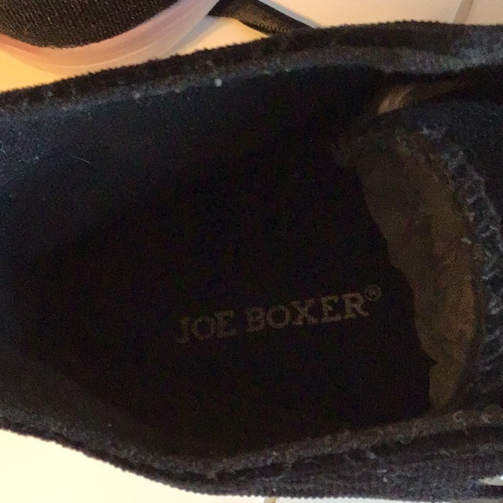 ‘Joe Boxer’ Teen Ry Black Velour Hi-Top Sneakers - Picture 7 of 7